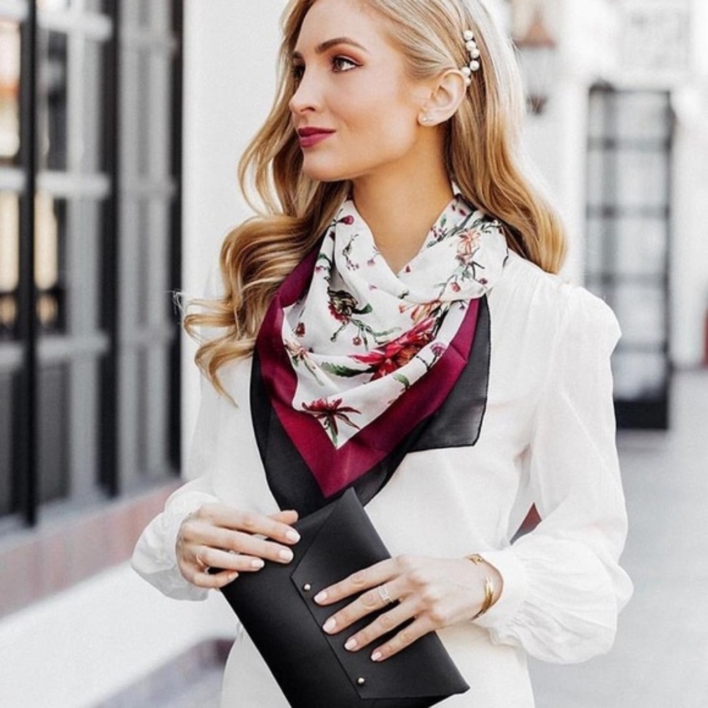 Tribe Alive Black Leather Clutch